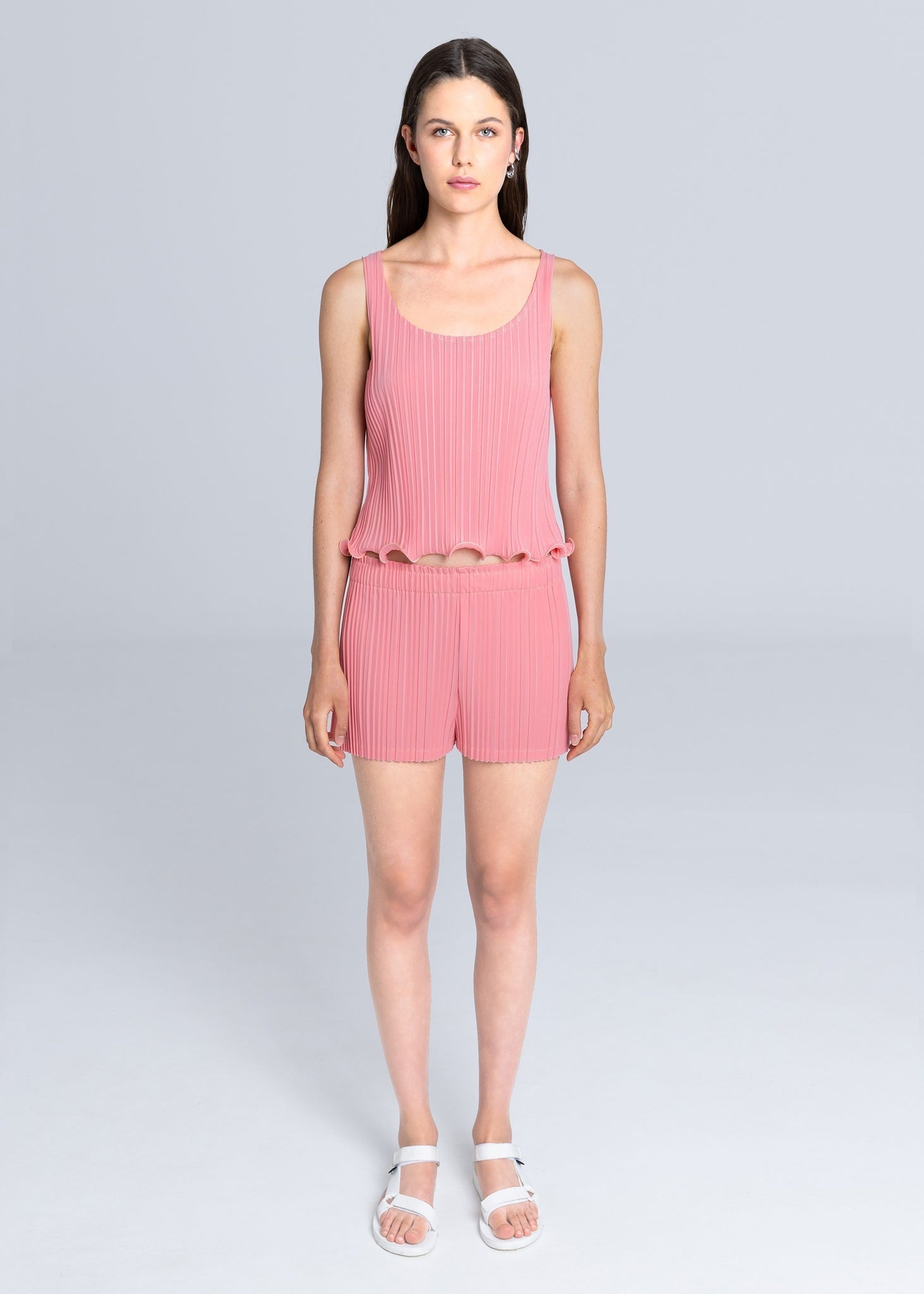PLEATED SHORTS | PINK