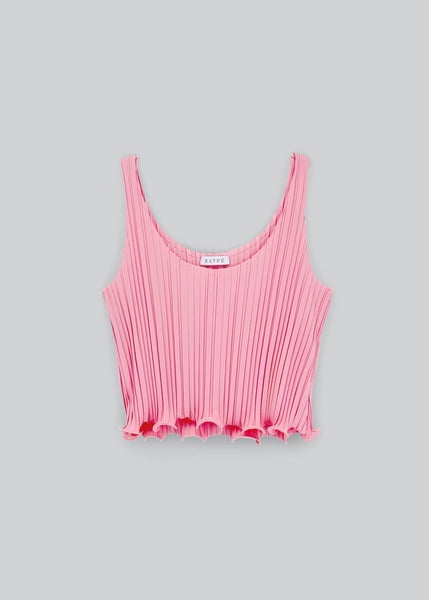 PLEATED TOP | PINK