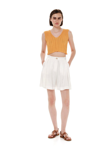 ARCHETYPES CROPPED TOP | ARTISANS YELLOW.