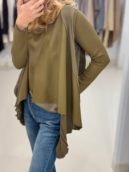 ENOSIS CARDIGAN | DARK OLIVE