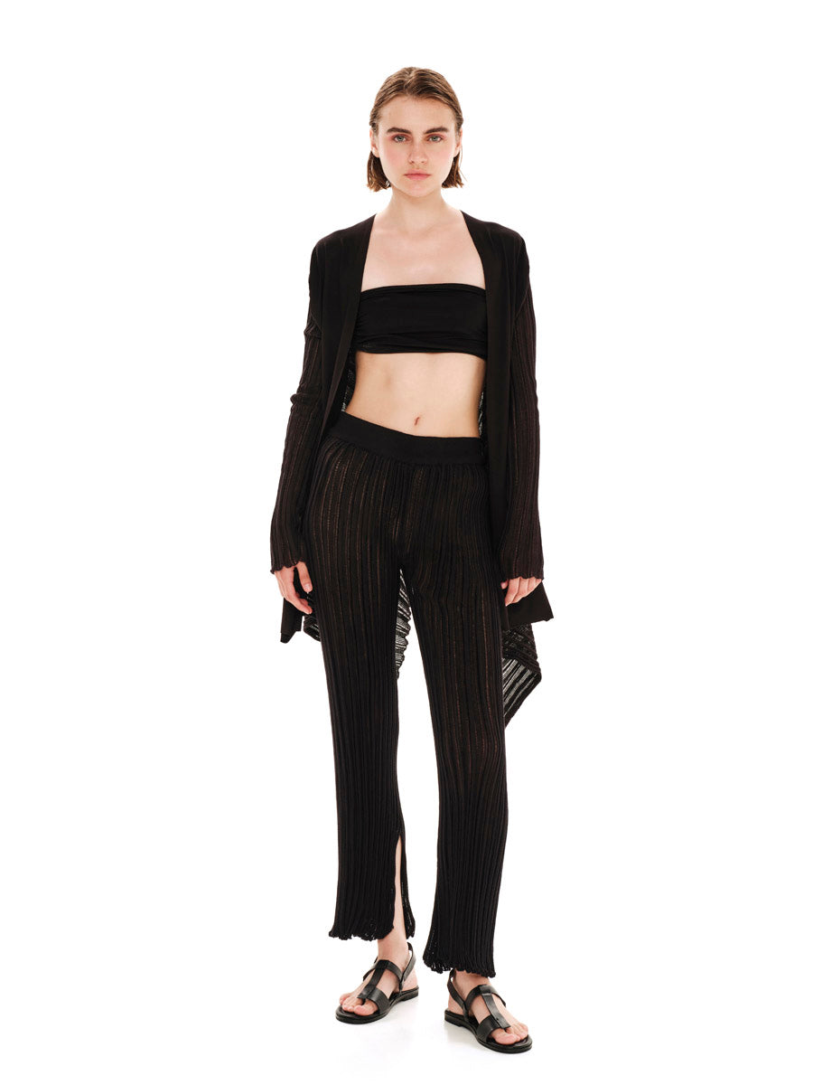 ARCHETYPES KNIT CARDIGAN | BLACK