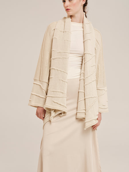 NEAUTRAL BY NATURE CARDIGAN | ICE GARDENIA