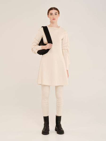 NEO-TACTILITY DRESS | VANILLA