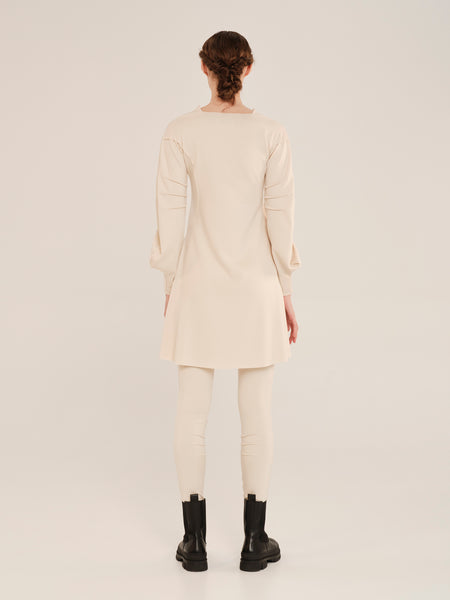 NEO-TACTILITY DRESS | VANILLA