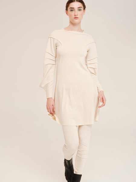 NEO-TACTILITY DRESS | VANILLA