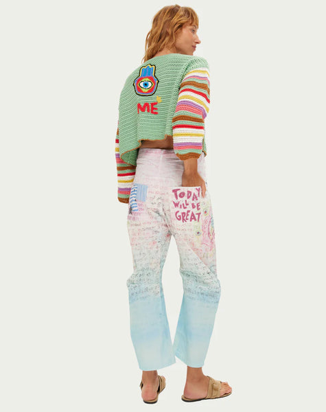 IBIZA CROCHET CARDIGAN | MINT