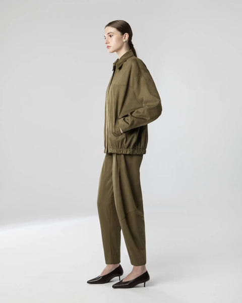 CALENDULA SUEDE PANTS | KHAKI