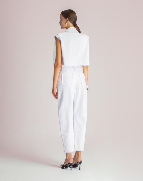 ROUBIAN DENIM PANTS | WHITE
