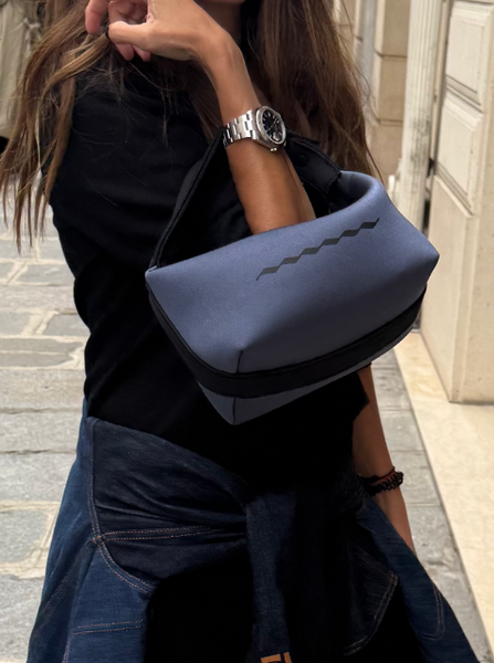 CRAB WAVE HANDLE BAG | DARK PURPLE