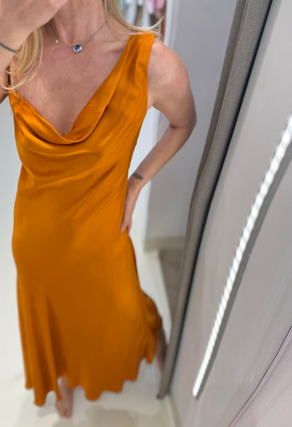 MAGICALITY COCKTAIL DRESS | SUNSET ORANGE