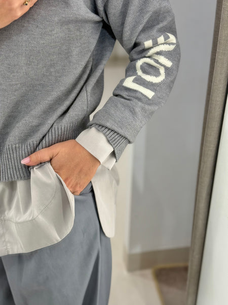 BOMA KNIT SWEATER | GREY