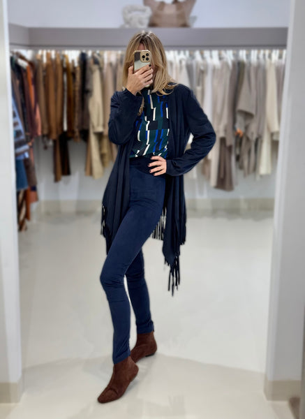 OLYMPE SWEATER | BLUE & GREEN