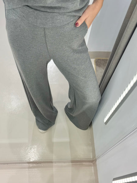 POLISHED TROUSERS | GREY MELANGE