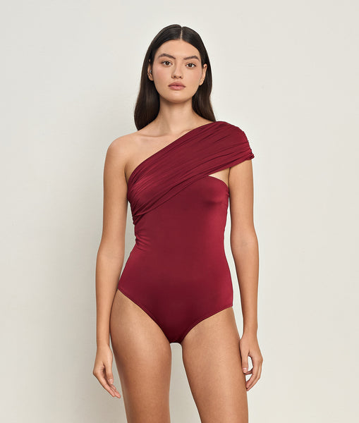 DELPHINE BODYSUIT | BURGUNDY