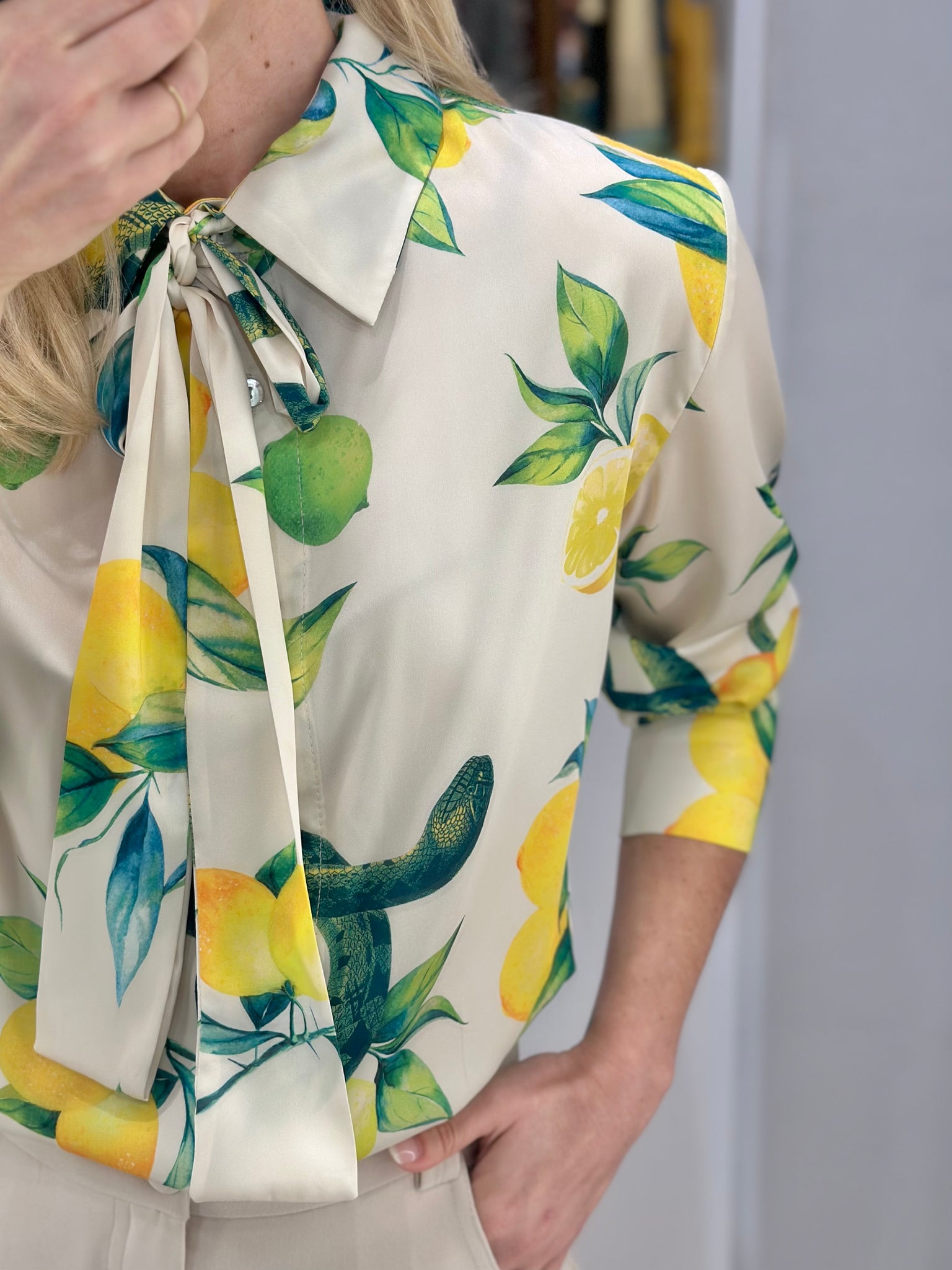 LEMON TREE SHIRT | ECRU