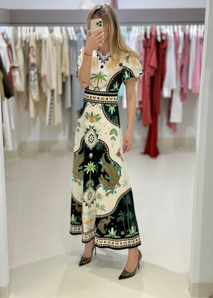 REPTILE LONG DRESS