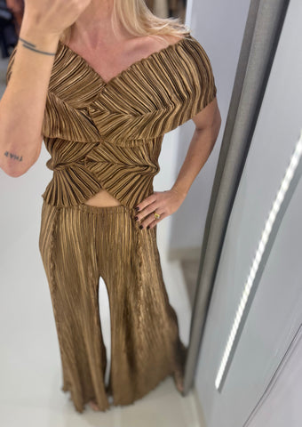 X TOP | METALLIC BRONZE