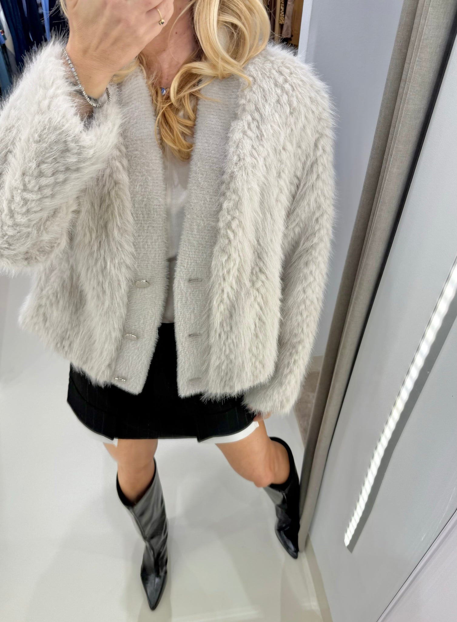 CHAIMAE CARDIGAN | BIRCH