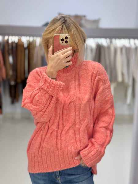 TAFFIE SWEATER | CORAL