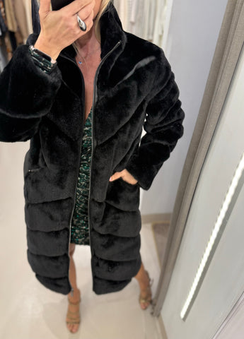 MARCELLO FAUX FUR COAT