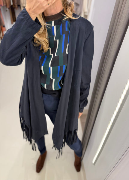 OLYMPE SWEATER | BLUE & GREEN