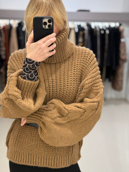 KENEDY SWEATER | CAMEL