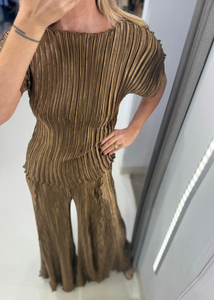 AMBROSIA TOP | METALLIC BRONZE