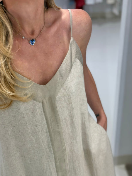 SAND AND WATER MIDI DRESS