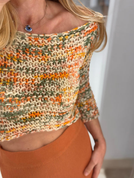 HANDMADE GARDEN KNIT BLOUSE