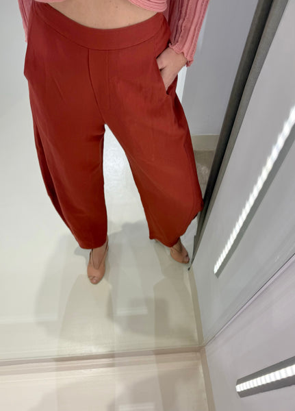 CALENDULA LINEN PANTS | CHILI