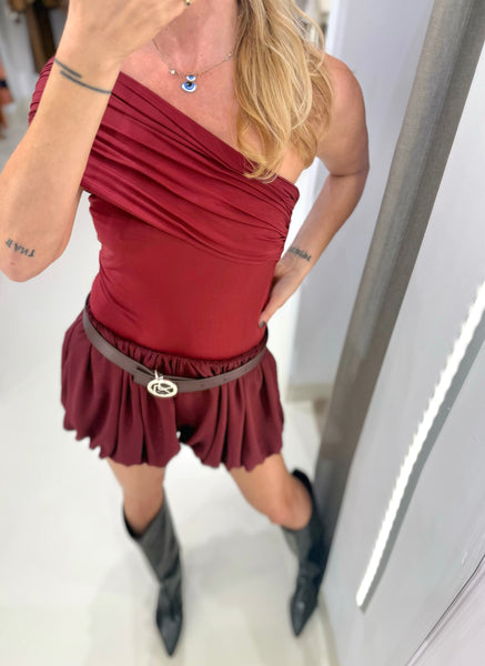 DELPHINE BODYSUIT | BURGUNDY