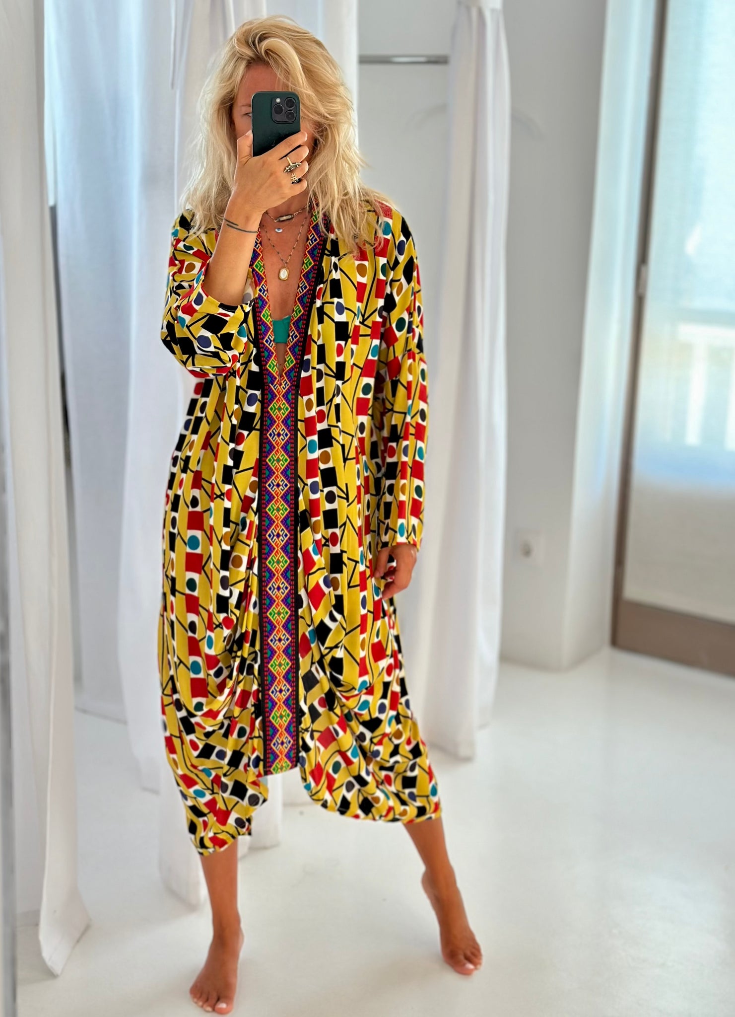 PONI KAFTAN DRESS