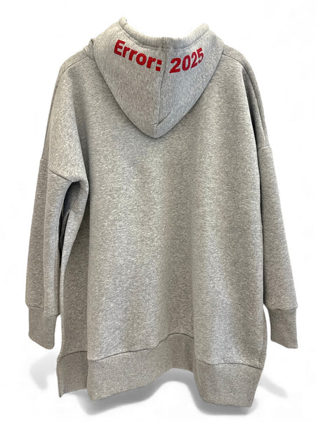GREY ERROR HOODIE