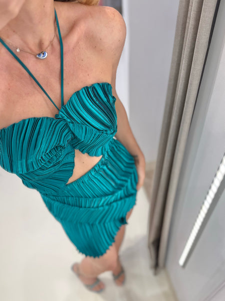 SALVIA DRESS | PEACOCK