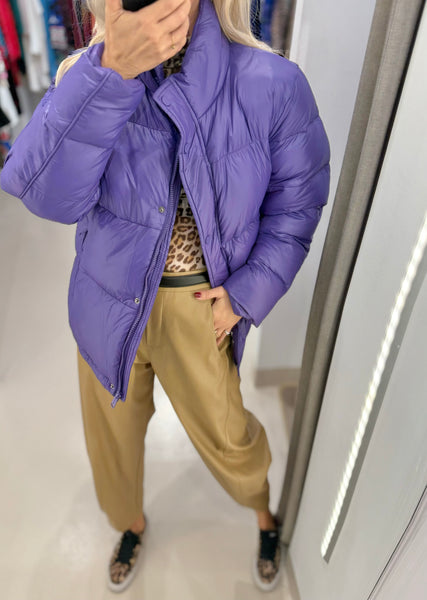 HARLOW PUFFER COAT | PURPLE