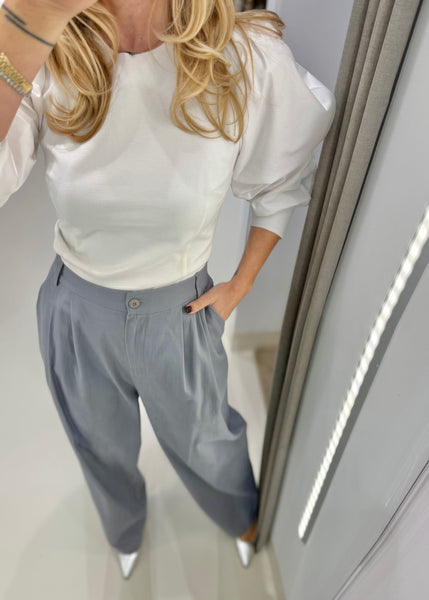 DUALISM LONGSLEEVE TOP | OFFWHITE