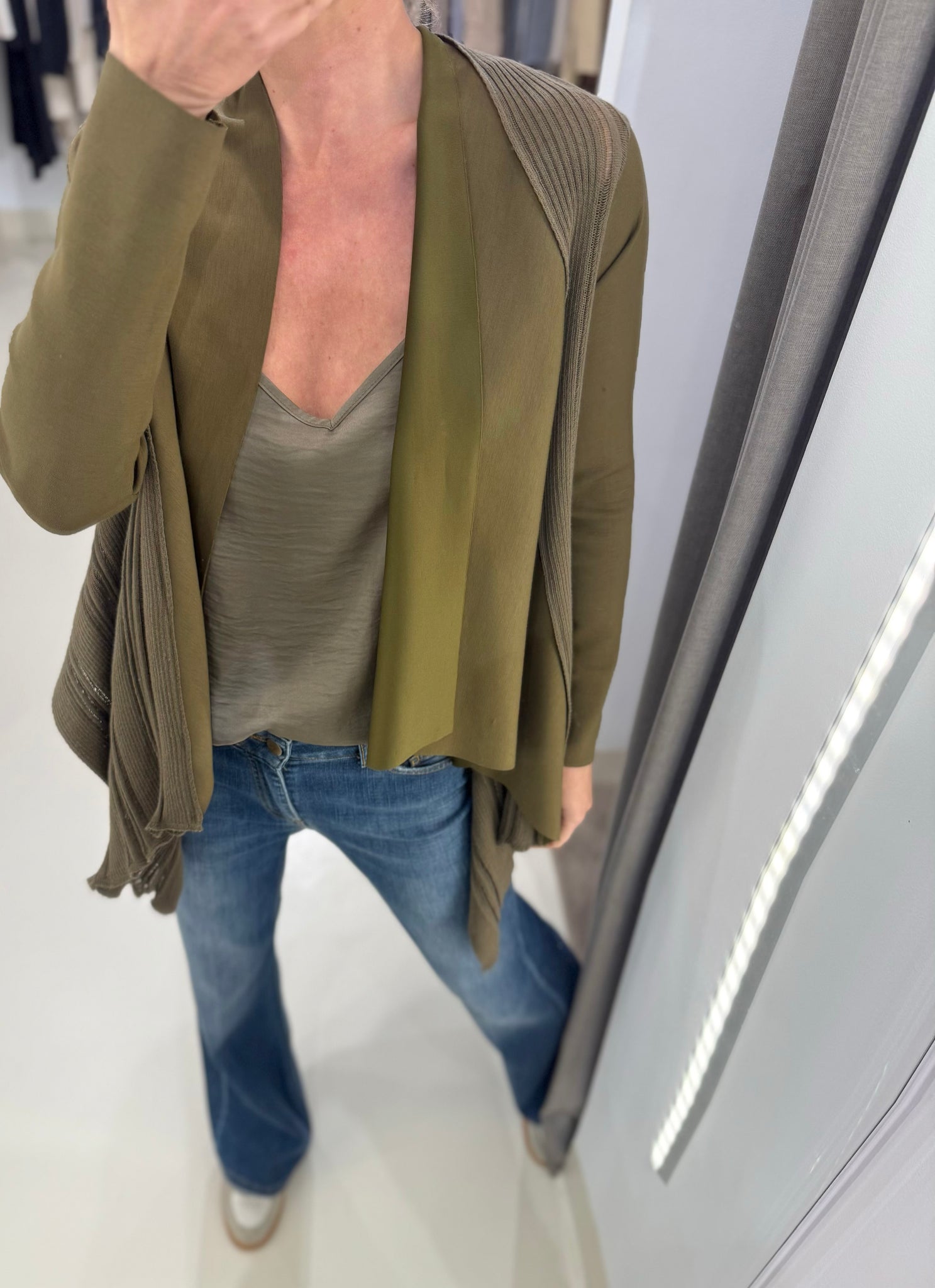 ENOSIS CARDIGAN | DARK OLIVE