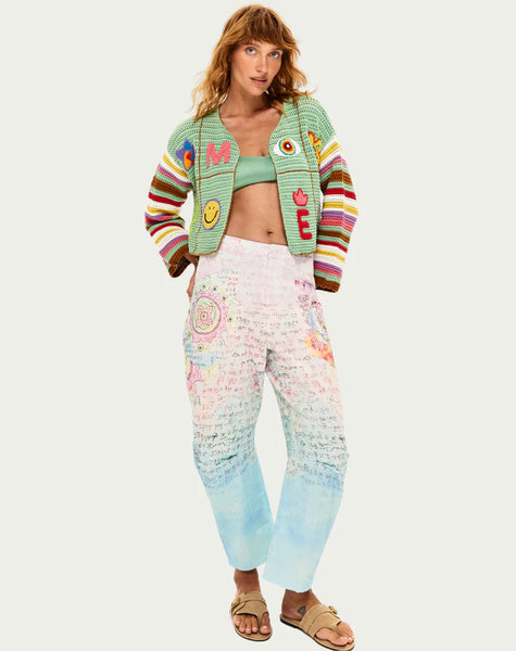 IBIZA CROCHET CARDIGAN | MINT