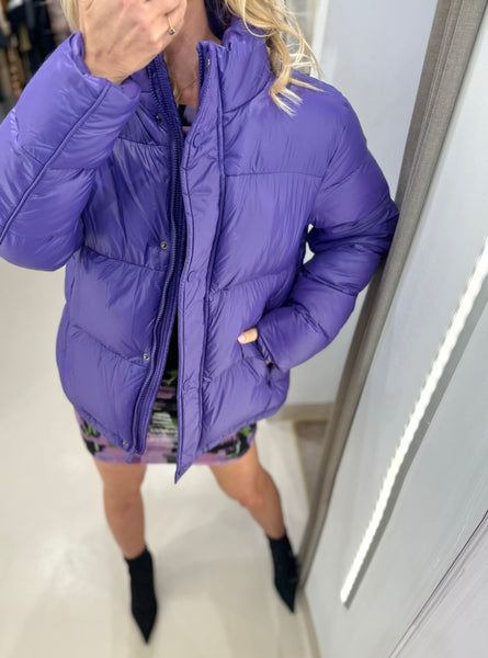 HARLOW PUFFER COAT | PURPLE