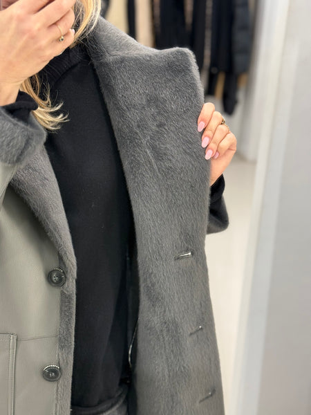 JULA REVERSIBLE COAT | GRAPHITE