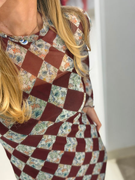 CARMEN DRESS | CORAL