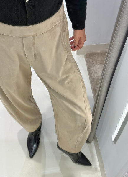 CALENDULA SUEDE PANTS | SAND