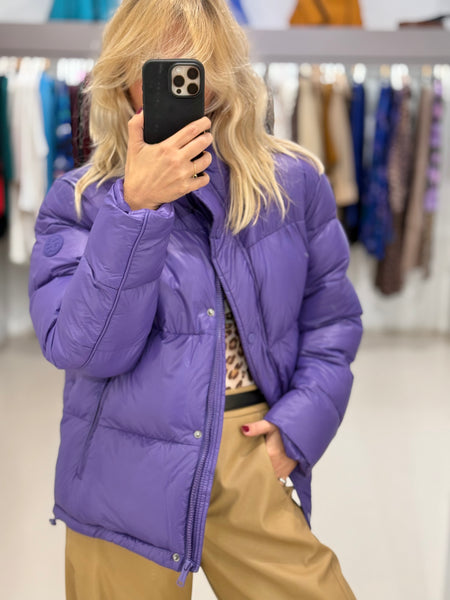 HARLOW PUFFER COAT | PURPLE