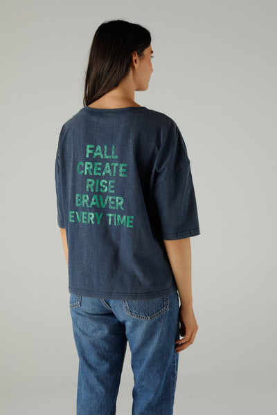 ANGIE T-SHIRT | INDIGO