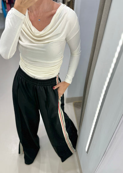 MELANIE TRACK PANTS | BLACK