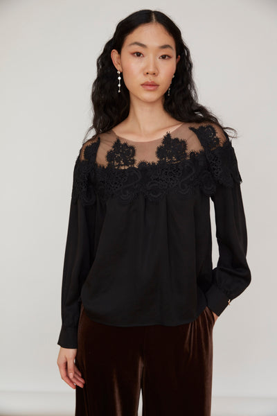 BRIONA BLOUSE | BLACK