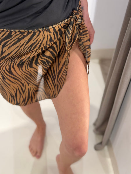 ANNA MINI C-THROUGH PAREO | ZEBRA
