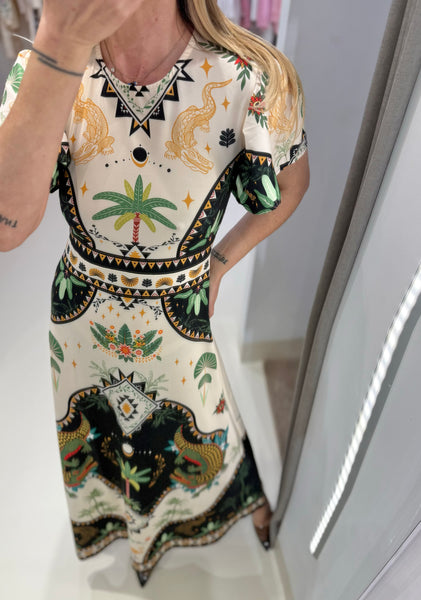 REPTILE LONG DRESS