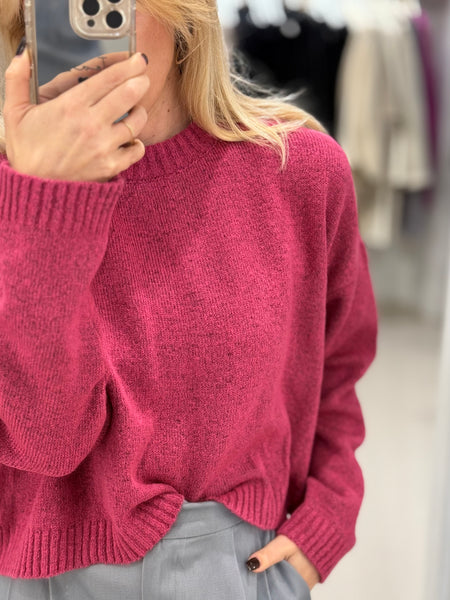 MAGGIE SWEATER | MAGENTA