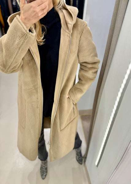 OVA REVERSIBLE COAT | SAND